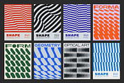 80 MODERN GEOMETRIC VECTOR POSTERS, a Texture Graphic by craftlove (Thumbnail 9 of 14)