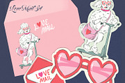 Valentine's Cards Die-Cut Shapes, a Seasonal Illustration by HannaSymo (Thumbnail 5 of 13)