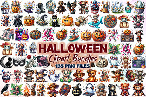 Cute Halloween Clipart,Gothic, Voodo, an Illustration by Sublimation Artist