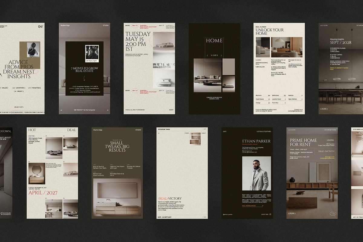 Elegant Real Estate Instagram Kit, a Social Media Template by Pixel Grid (Photo 6 of 10)
