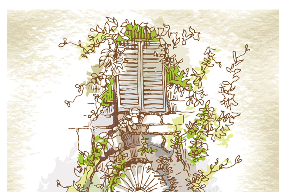 Set of Old Street landscapes, a Texture Illustration by Penndpaper (Photo 4 of 9)