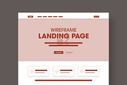 Modern Wireframe Landing Page Layout, a Wireframe Template by MightyDesign (Thumbnail 2 of 9)