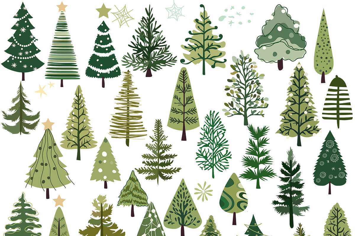 Christmas tree, Boho Christmas tree, an Illustration by Usis (Photo 2 of 6)