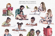 Education. Children and books PNG, an Education Illustration by Elena_Sedova (Thumbnail 3 of 8)
