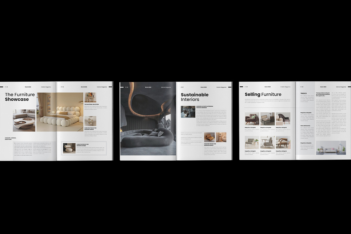Interior Design Magazine Template, a Magazine Template by Spark_Creative (Photo 8 of 12)