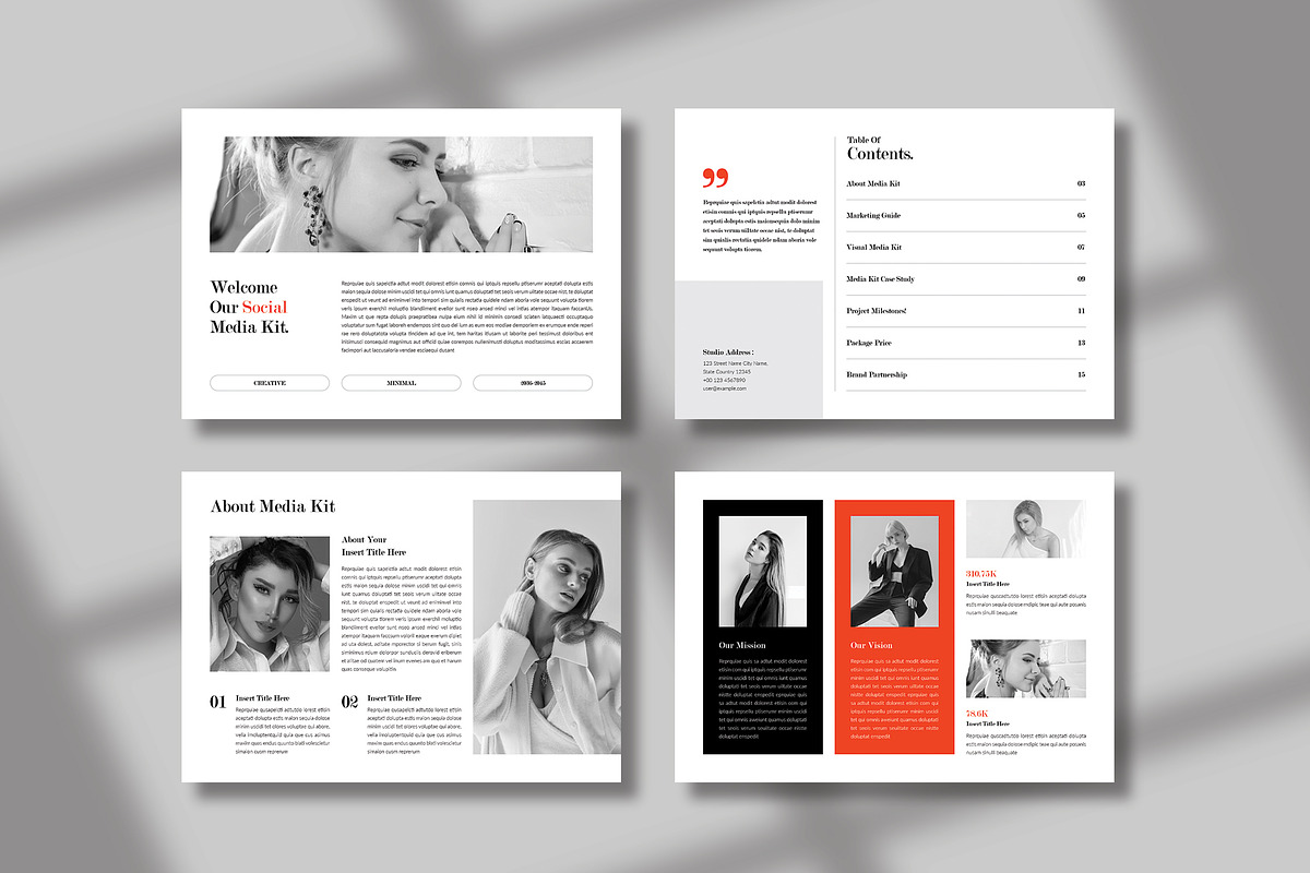 Social Media Kit Template Landscape, a Brochure Template by Spark_Creative (Photo 9 of 14)