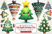 Cute Doodle Christmas Tree Clipart, an Illustration by RobertsArt (Thumbnail 1 of 7)