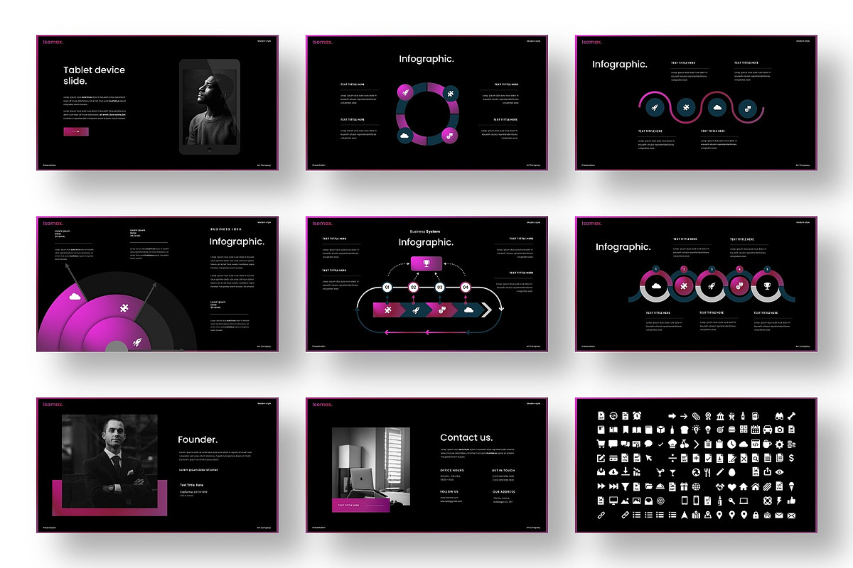 Isomax  – Business PowerPoint, a Presentation Template by Dens Creative Studio (Photo 5 of 6)