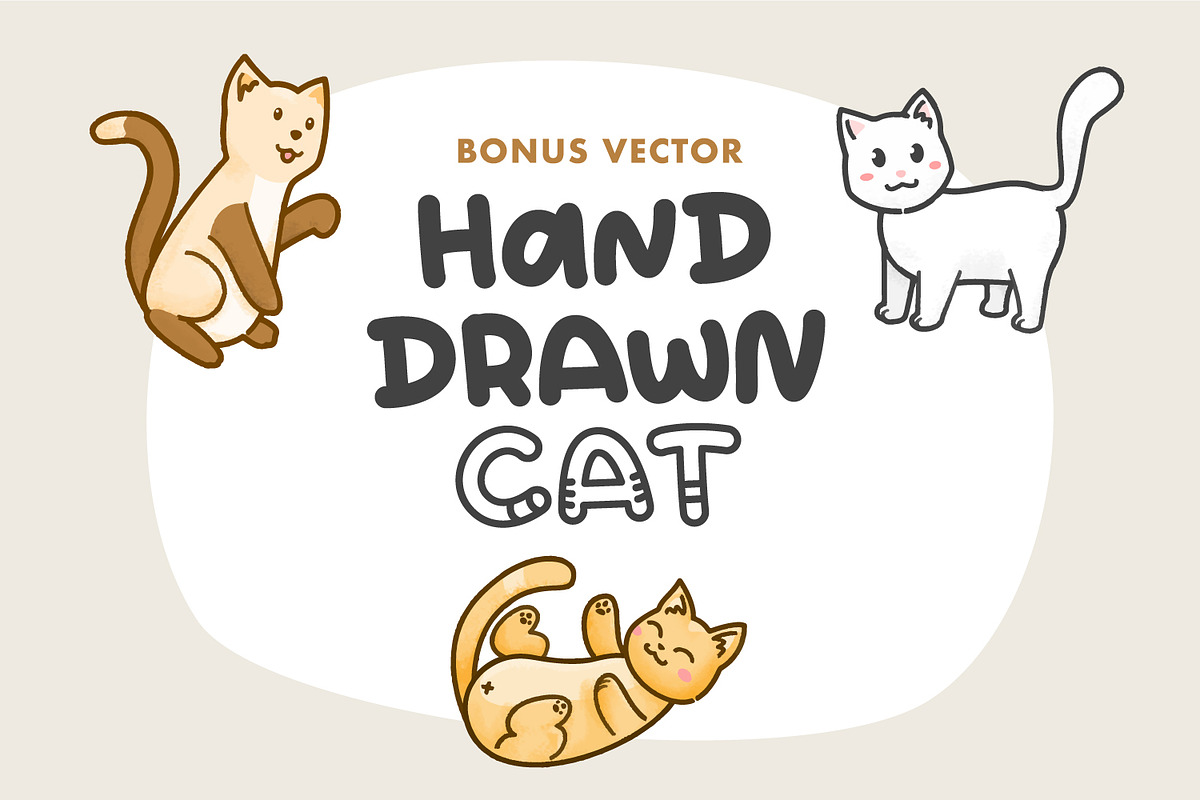 Kitto Katto Cat Theme Font, a Font by Helotype (Photo 7 of 7)