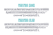 Marimba Font Duo, a Sans Serif Font by Denise Chandler (Thumbnail 6 of 7)