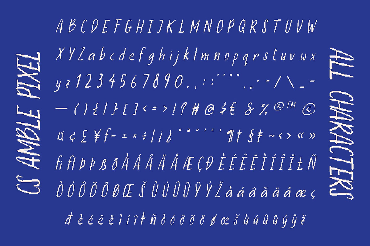 CS Amble Pixel, a Sans Serif Font by Craft Supply Co. (Photo 8 of 8)