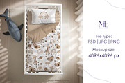Baby Crib Bedding Mockup, a Mockup by Mie Mockup Studio (Thumbnail 5 of 5)