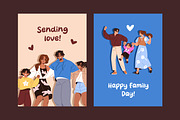 Families with kids celebrating set, a Person Illustration by PaperTrident (Thumbnail 6 of 7)