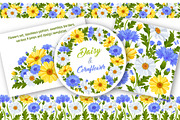 Set With Daisy And Cornflower, a Pattern Graphic by Vector beauty (Thumbnail 1 of 9)