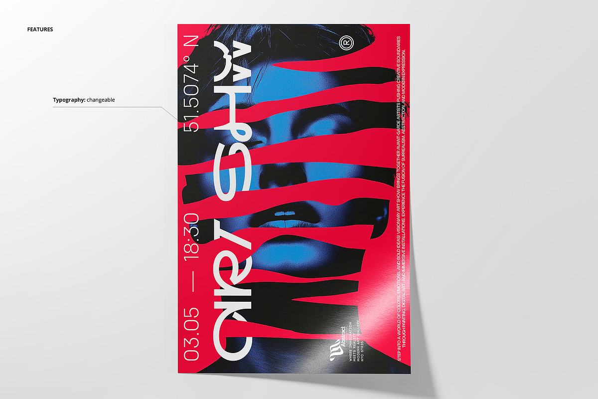 Crimson Mirage Poster Template, a Poster Template by creatsy5 (Photo 2 of 4)