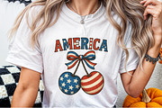 America Cherries Patriotic PNG, an Illustration by Sublimation Artist (Thumbnail 4 of 9)