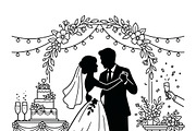 41 Wedding Event Icon Pack, an Outline Icon by adenpinkstore (Thumbnail 16 of 17)