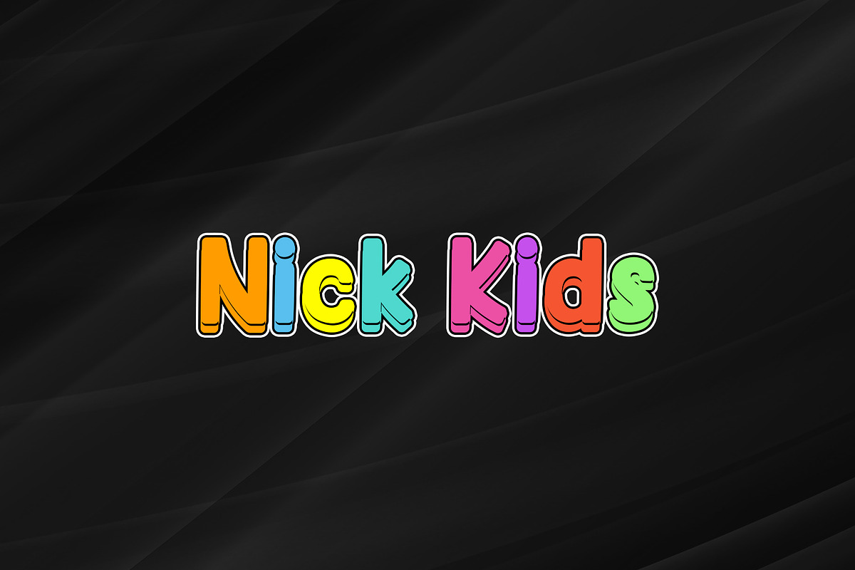 Nick Kids, a Slab Serif Font by Nickhard (Photo 1 of 5)