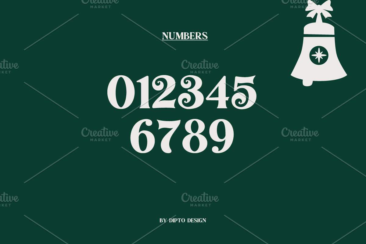 Festal-Christmas Typeface, a Serif Font by Dipto design (Photo 6 of 7)
