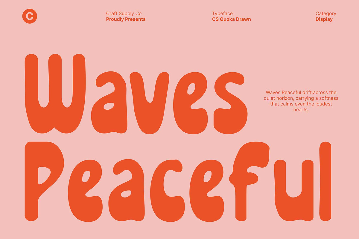 CS Quoka Drawn, a Sans Serif Font by Craft Supply Co. (Photo 2 of 8)