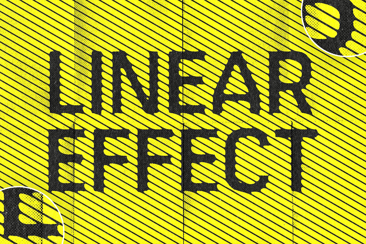 Linear Text Effect, a Layer Style Add-On by Design Squad