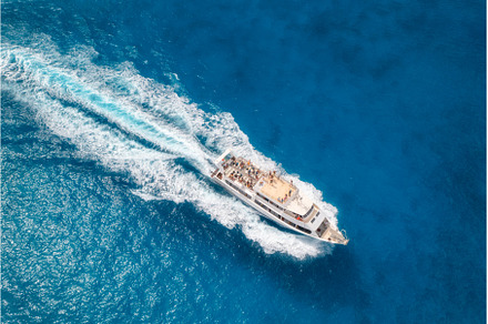Aerial view of beautiful floating, a Nature Photo by den-belitsky