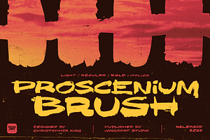 Proscenium Brush - Zen Brush Fonts