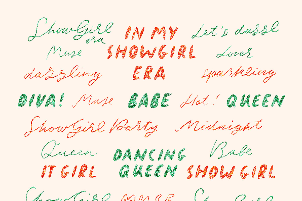 Showgirl Era sparkling party clipart, a Decorative Illustration by Cute Atelier (Photo 11 of 13)
