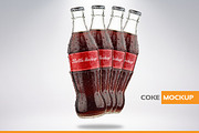 Bottle of Cola Mockup PSD, a Packaging Mockup by Plus Media (Thumbnail 3 of 4)