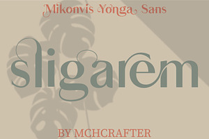 Mikonvis Yonga Sans Serif Typeface