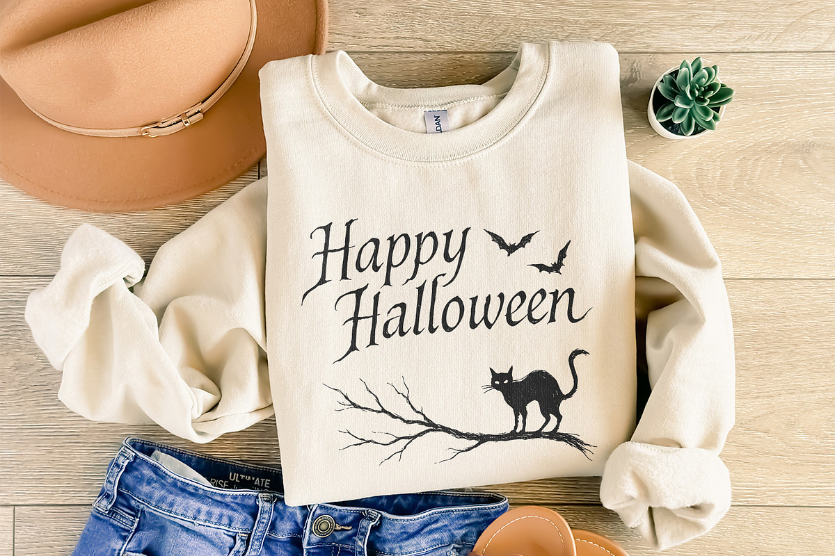 Happy Halloween Black Cat PNG, an Illustration by SharpMarketplace (Photo 8 of 9)