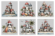 Whimsical Summer Sandcastle Clipart, an Illustration by Black Bird Studio (Thumbnail 5 of 5)