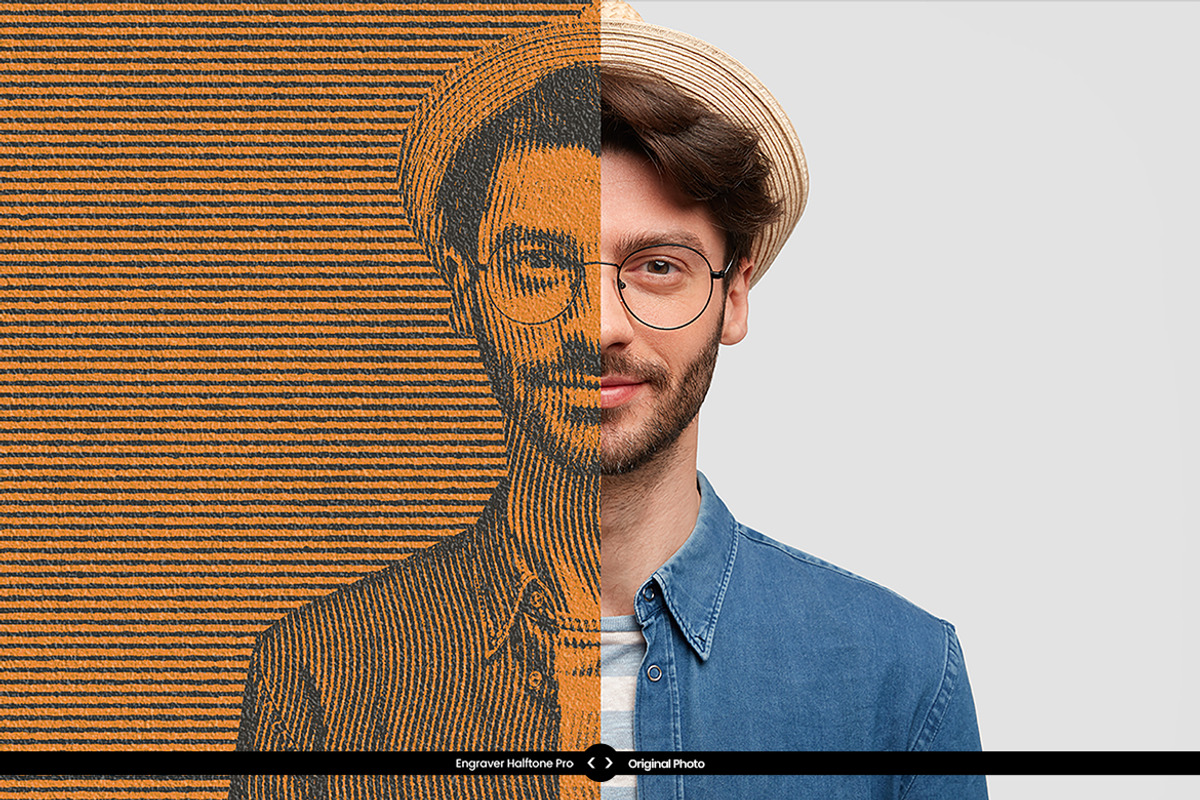 Engrave Halftone Pro Ps Action, an Action Add-On by ridvanpars (Photo 3 of 12)