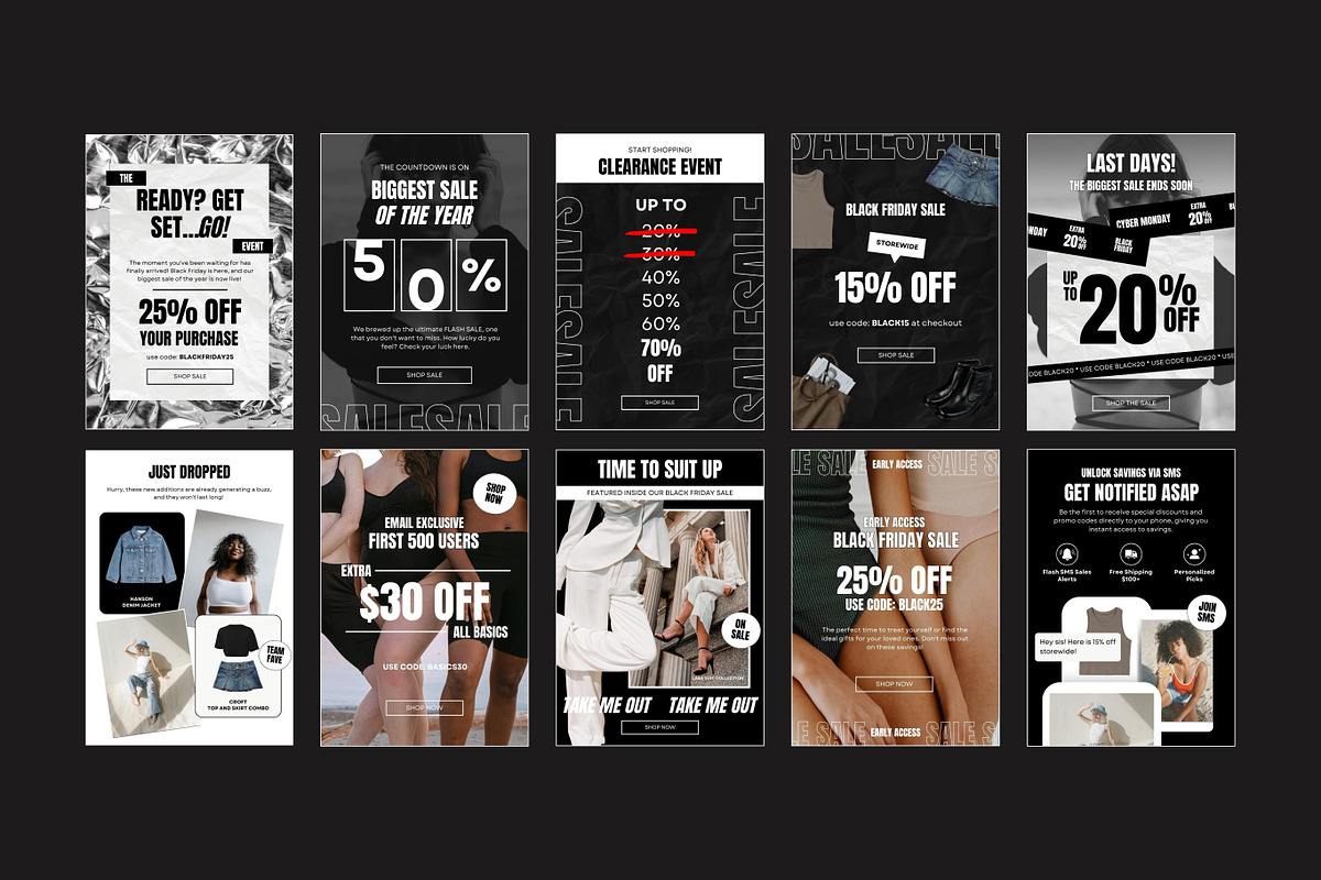 Black Friday Sales | Email Templates, an Email Template by Studio Mayde (Photo 5 of 7)