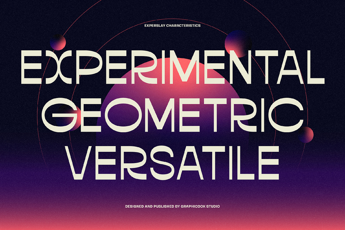 Experslay, a Sans Serif Font by graphicook (Photo 3 of 10)