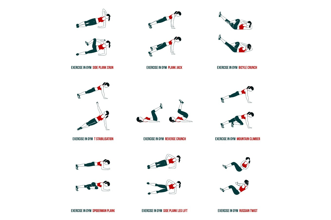 Aerobic And Workout Icons by Handy Trendy  Creative Market