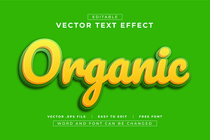 Organic 3D Text Effect | EPS, a Layer Style Add-On by padilah_a