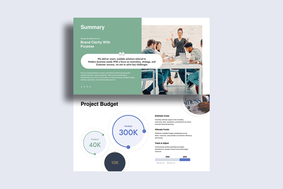 AURA Project Proposal Presentation, a Presentation Template by GoldenPixelStudio (Photo 7 of 29)