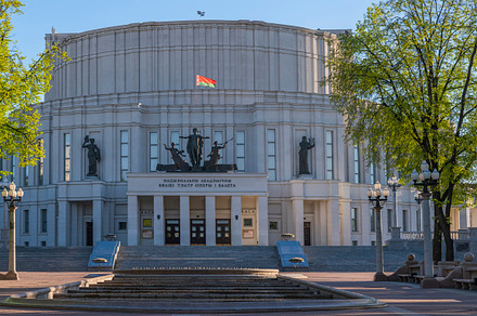 opera house in the city center of Minsk. Belarus, a Photo by Pictures for you!!!!!!!!!
