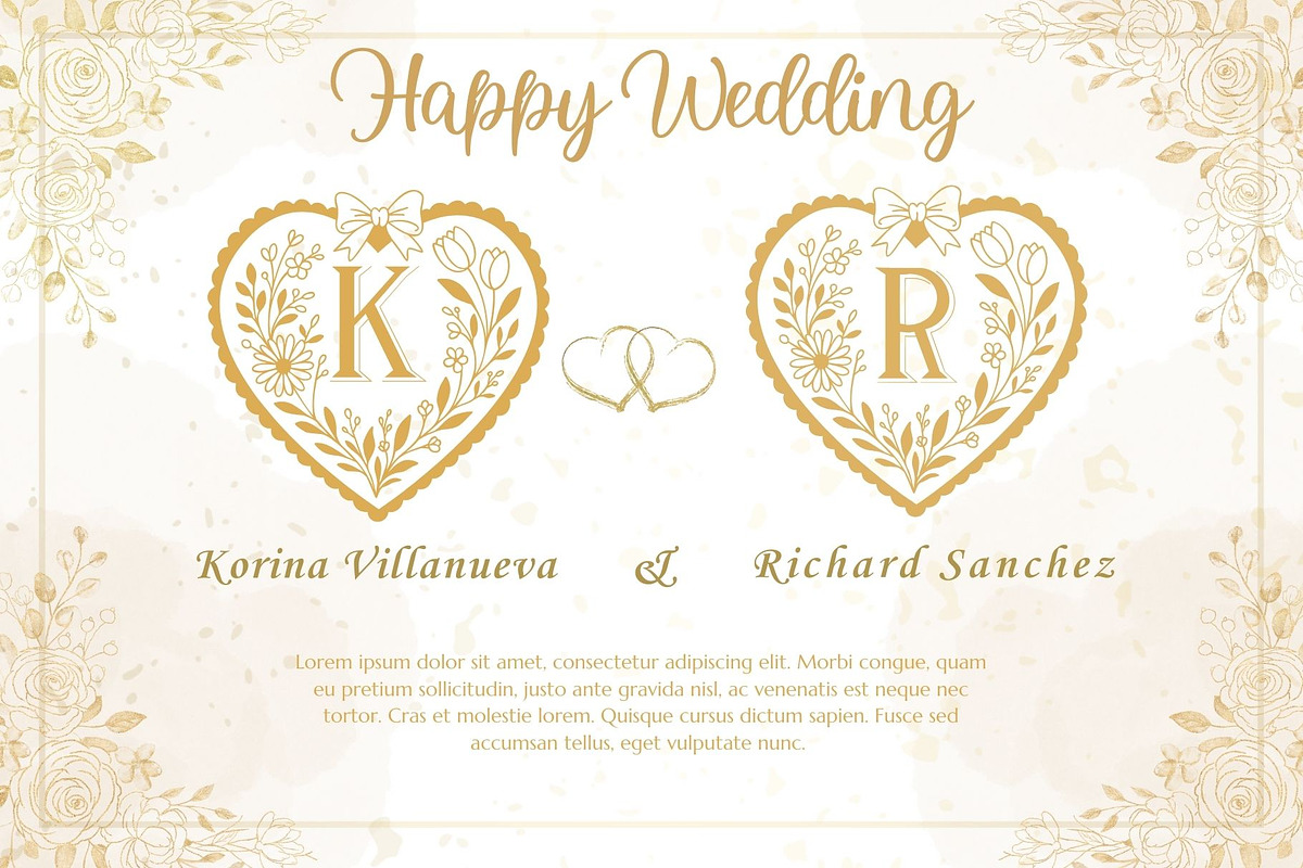 Amoura - Floral Monogram Font, a Symbol Font by AnningArts (Photo 2 of 7)