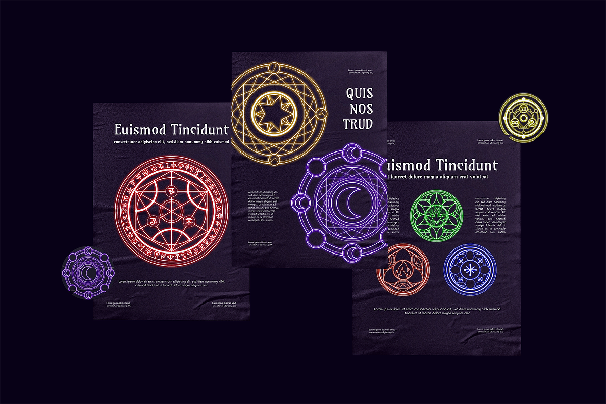 Magic Circle Element Set, a Decorative Illustration by Invisual Studio (Photo 3 of 6)