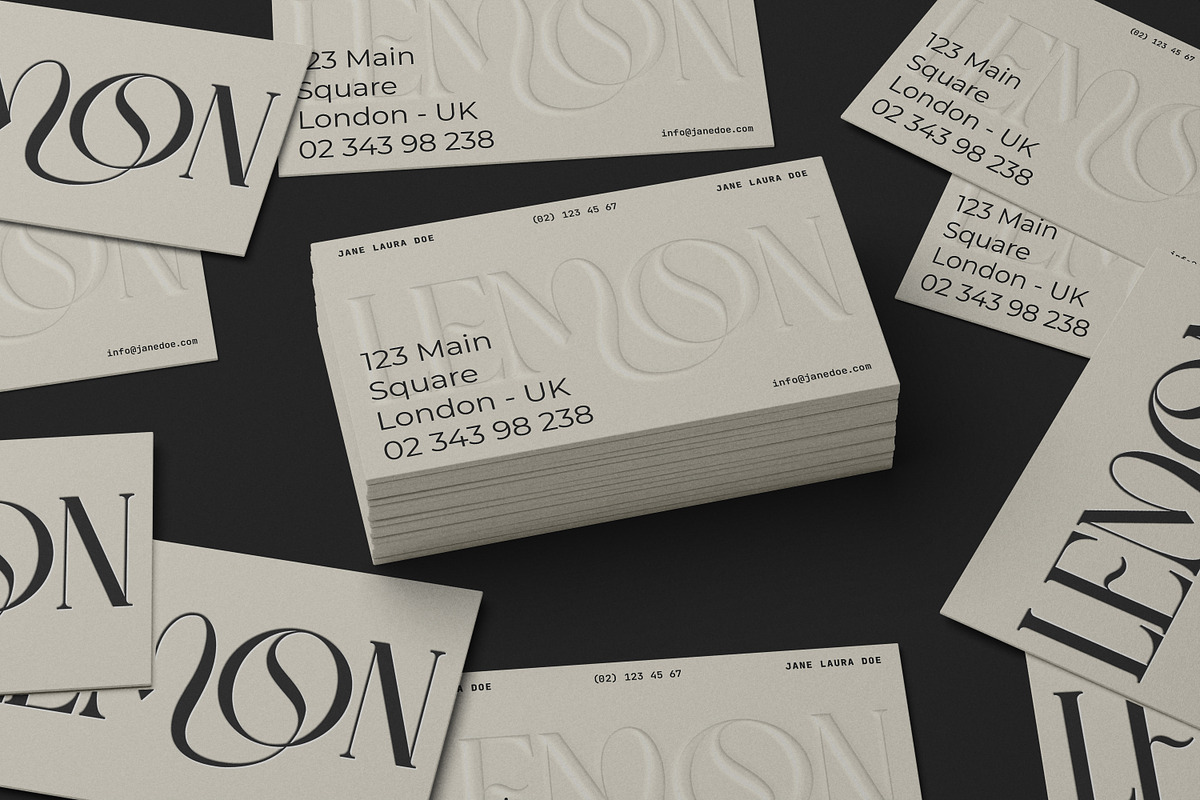 LEMON - Business Card Mockup 2.0, a Books & Magazine Mockup by Catkie - Digital Art (Photo 8 of 9)