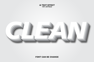 Clean Editabele Text Effects Style.