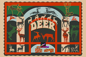 Deer Stamps For Procreate