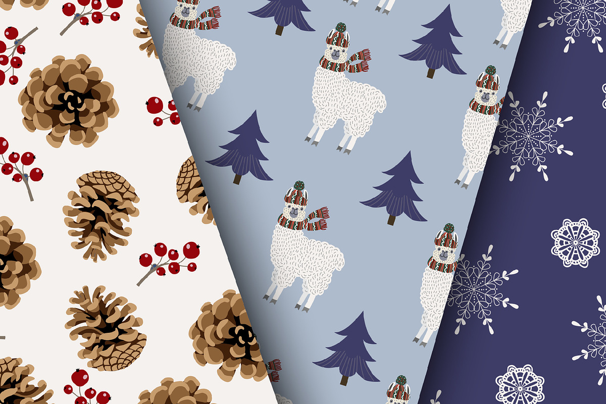 Christmas seamless patterns pack, a Pattern Graphic by KupalinaArt (Photo 4 of 10)
