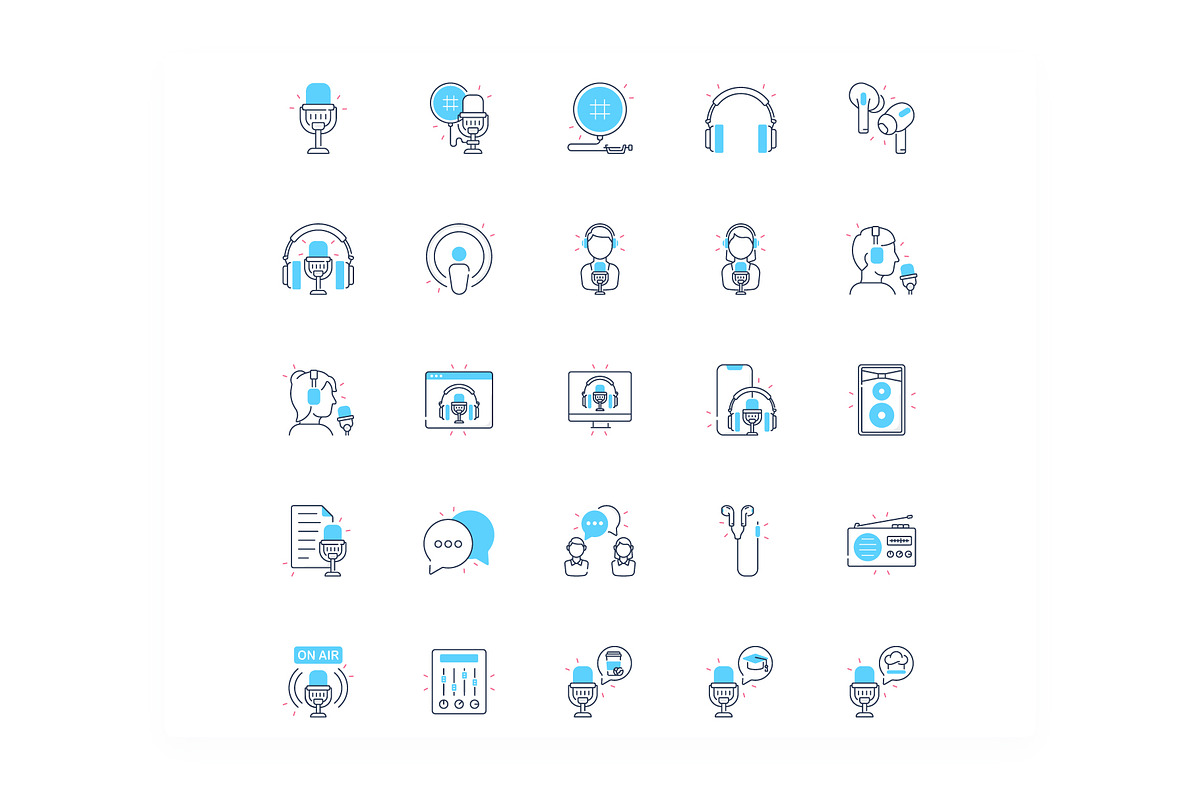 Podcast Icons, an Icon by iconfield (Photo 2 of 5)