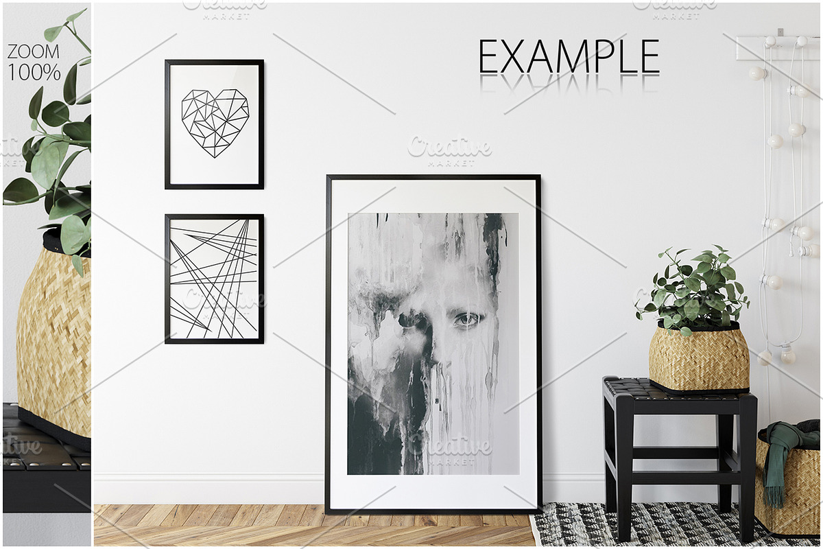 Frames & Walls Scandinavian Bundle-4, a Household Mockup by Yuri-U (Photo 19 of 38)