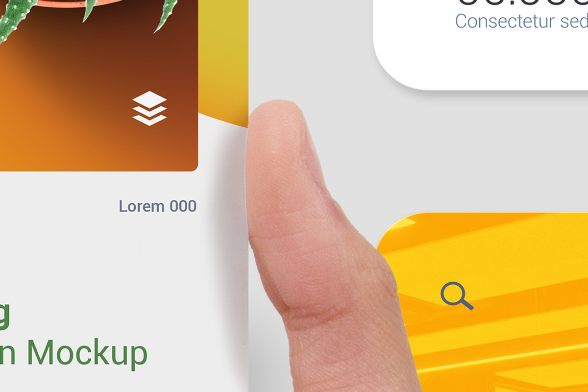 Hand Holding Ui Screen Mockup, a Product Mockup by Avelina Studio