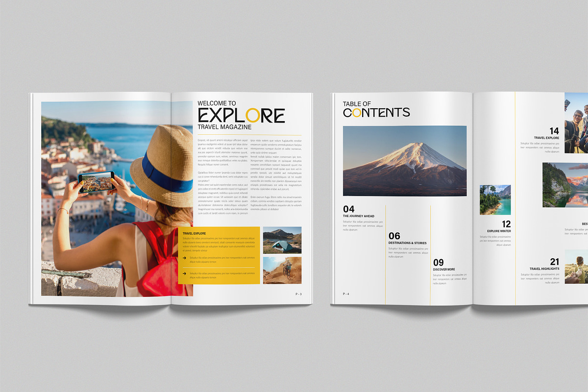 Travel Magazine Template, a Magazine Template by NorthPeak (Photo 3 of 12)