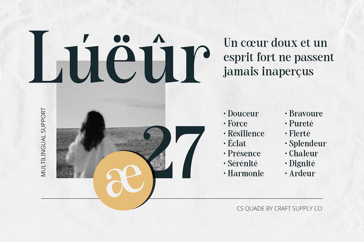 CS Quade – Elegant Font, a Serif Font by Craft Supply Co. (Photo 4 of 8)